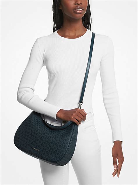 cora large logo shoulder bag.